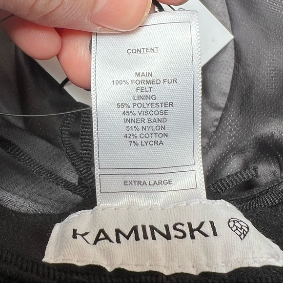 NWT Helen Kaminski Black/Chestnut Roman Fur Felt Hat - Picture 7 of 9